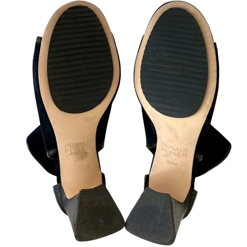 DONALD J PLINER Ennia Open Toe Booties 9.5 Black